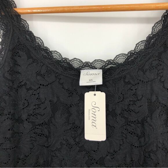 Soma‎ Tank Top Womens XS NWT All Over Stretch Lace Tank - Picture 3 of 10